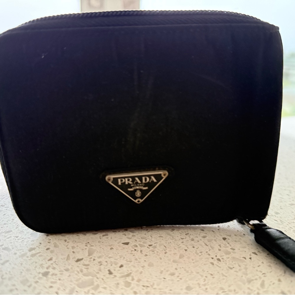 Prada Black Nylon and Leather Men's Wallet